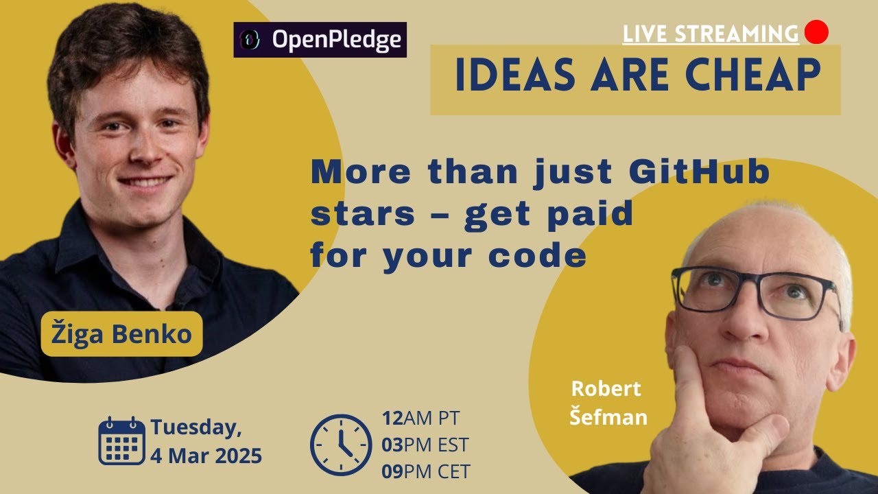 Ideas are cheap: More than just GitHub stars – get paid for your code