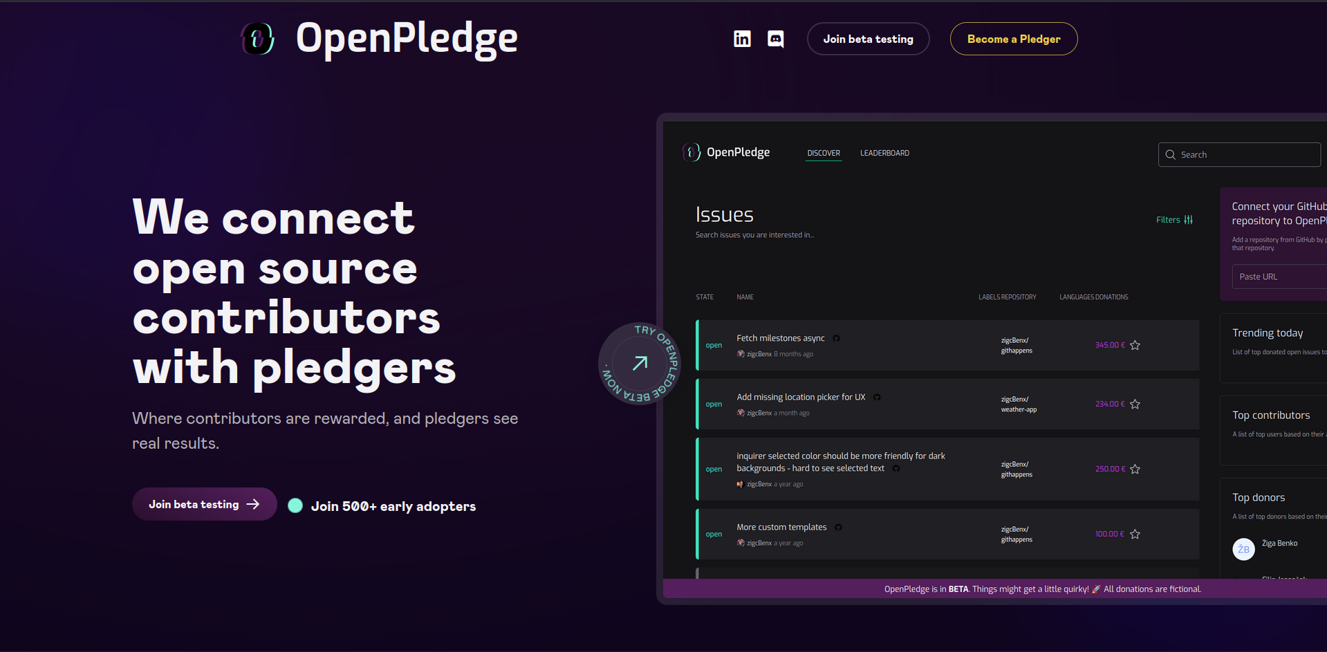 OpenPledge Platform