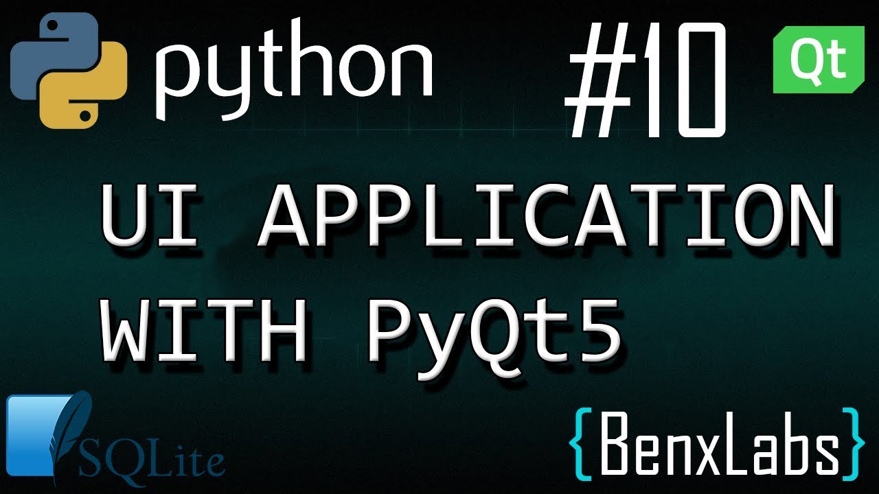 Python UI application with Qt designer (SQLite with tableWidget) Update and Delete #10